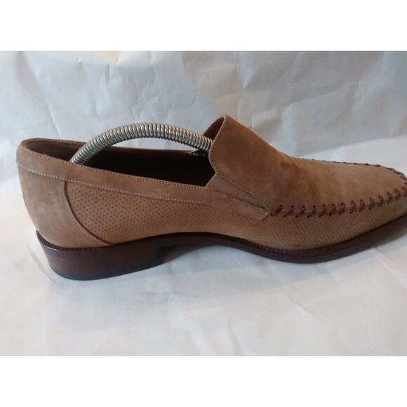 Mens Mezlan Suede Loafers Dress Shoes 9M Color Beige Made In Spain main image 9